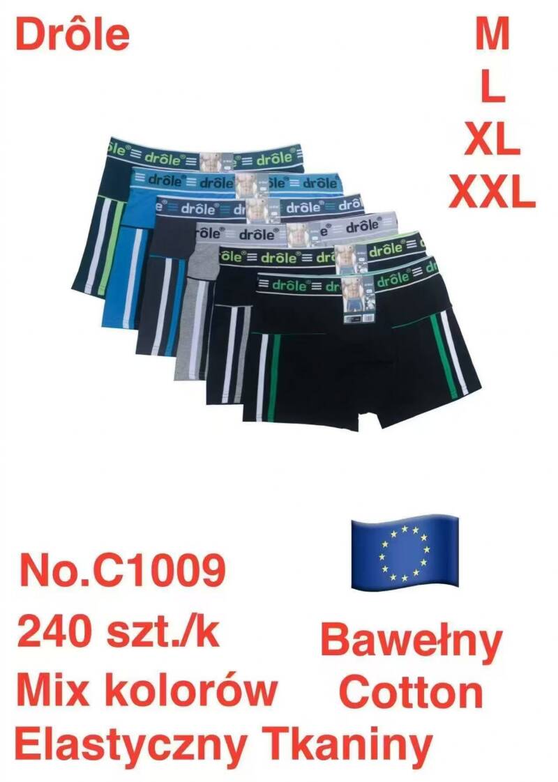 Bokserki męskie Roz M-2XL, Mix kolor Paczka 24 szt